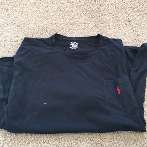 Black polo t shirt